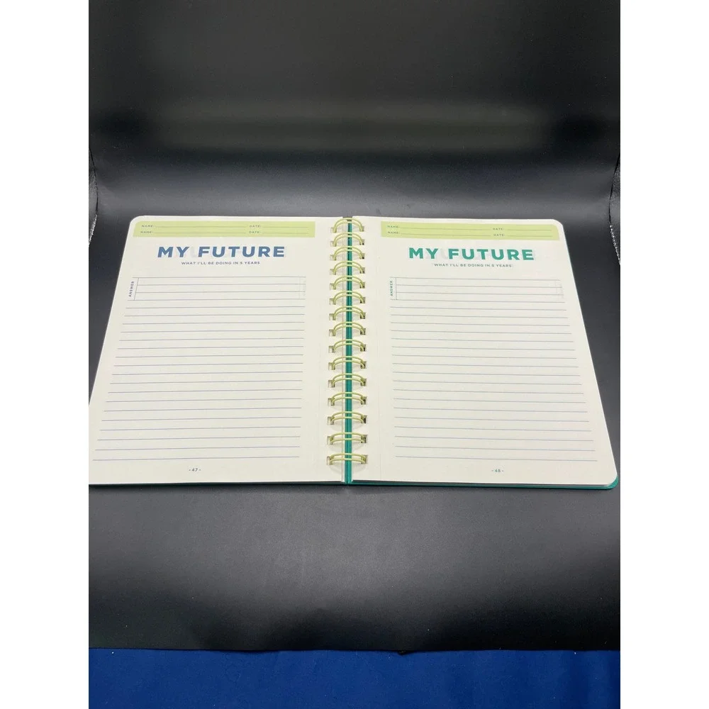 Tabitha Brown Target You & Me Business Shared Journal Teal Gold Spiral 88 Sheets